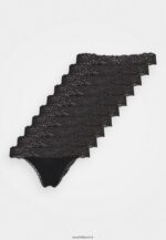 femmes String coton et dentelle 10pp noir 006BT1011 Anna Field - Image 4