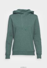 femmes sweat à capuche bleu sarcelle chiné 006BT760 Anna Field