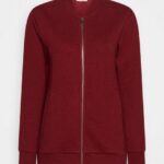 femmes sweat zippé bordeaux 006BT735 Anna Field