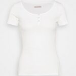 femmes t-shirt basique blanc 006BT238 Anna Field