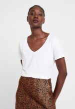 femmes t-shirt basique blanc 006BT247 Anna Field