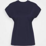 femmes t-shirt basique bleu foncé 006BT254 Anna Field
