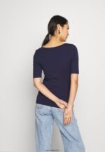 femmes t-shirt basique bleu marine 006BT242 Anna Field - Image 3