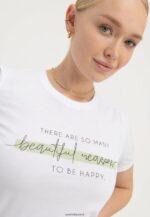 femmes t-shirt imprimé blanc 006BT239 Anna Field - Image 5