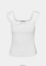 femmes t-shirt imprimé blanc 006BT258 Anna Field