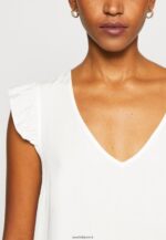 femmes t-shirt imprimé blanc 006BT265 Anna Field - Image 6