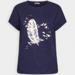 femmes t-shirt imprimé bleu 006BT319 Anna Field