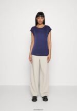 femmes t-shirt imprimé bleu foncé 006BT253 Anna Field - Image 2