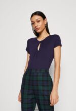 femmes t-shirt imprimé bleu foncé 006BT355 Anna Field