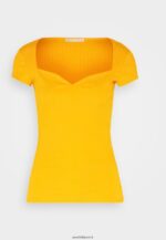 femmes t-shirt imprimé jaune foncé 006BT250 Anna Field - Image 5