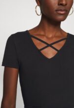 femmes t-shirt imprimé noir 006BT249 Anna Field - Image 7
