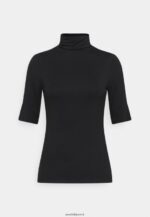 femmes t-shirt imprimé noir 006BT251 Anna Field
