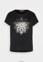 femmes t-shirt imprimé noir 006BT332 Anna Field - Image 5