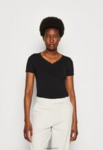 femmes t-shirt imprimé noir 006BT353 Anna Field