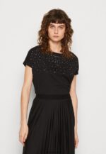 femmes t-shirt imprimé noir 006BT358 Anna Field