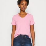 femmes t-shirt imprimé rose 006BT269 Anna Field