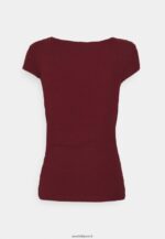 femmes t-shirt imprimé rouge foncé 006BT243 Anna Field - Image 2