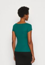 femmes t-shirt imprimé vert foncé 006BT240 Anna Field - Image 3