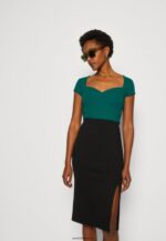 femmes t-shirt imprimé vert foncé 006BT240 Anna Field - Image 4