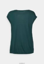 femmes t-shirt imprimé vert foncé 006BT241 Anna Field - Image 2