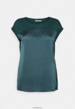 femmes t-shirt imprimé vert foncé 006BT241 Anna Field