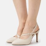 femmes talons classiques en cuir blanc cassé 006BT1694 Anna Field