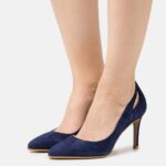 femmes talons hauts en cuir bleu foncé 006BT1775 Anna Field