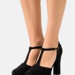 femmes talons plateforme noirs 006BT1736 Anna Field