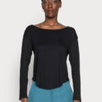 femmes top basique manches longues noir 006BT542 Anna Field