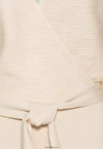 femmes wrap v ausschnitt mini srickkleid mit grtel robe droite blanc cassé 006BT203 Anna Field - Image 3